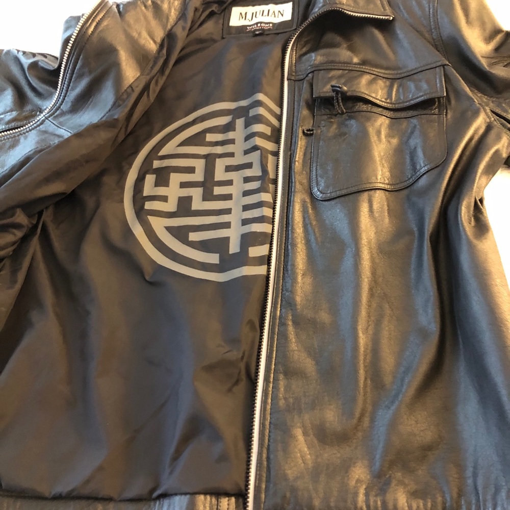 Men’s New M. Julian Wilsons Black leather jacket